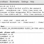 Script untuk Export-Import Account Zimbra+Password